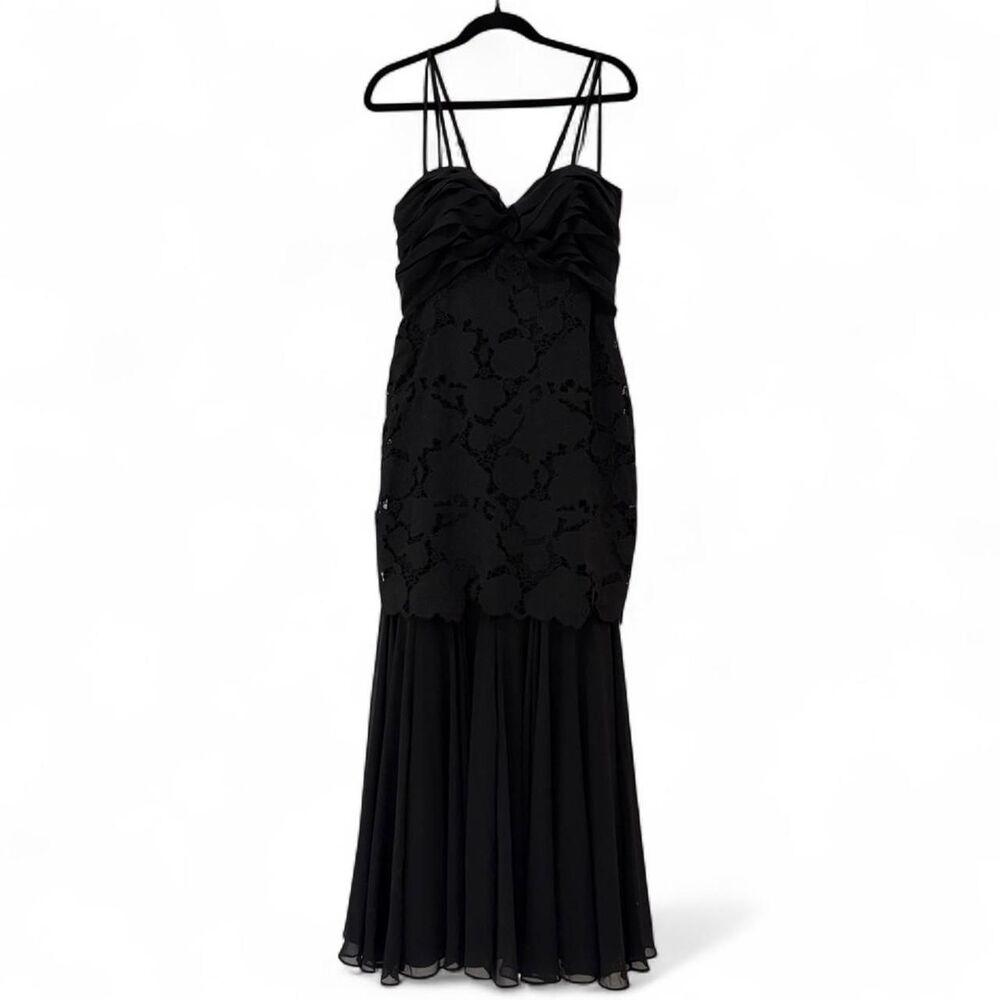 layered with love ginny floral lace chiffon maxi dress